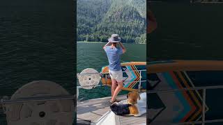 Sailing down Princess Louisa Inlet