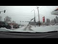 Spokane Washington Snowfall Drive in January