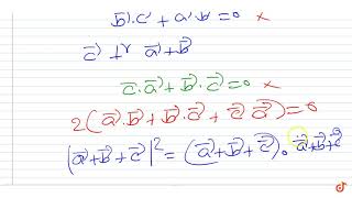 Let `vec a, vec b and vec c` are vectors of magnitude 3,4,5 respectively. If `vec a` is perpe...