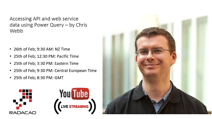 Accessing API and web service data using Power Query - by Chris Webb