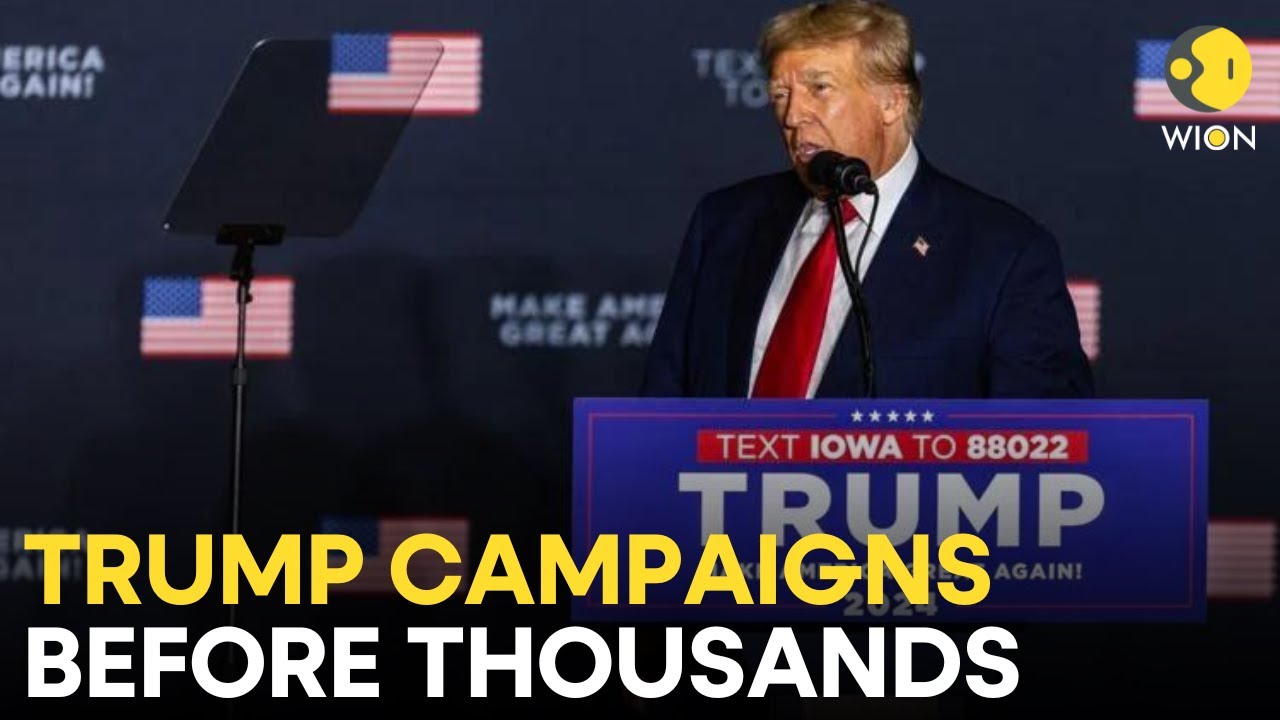 Donald Trump LIVE: Trump campaigns before thousands in friendly blue-collar, eastern Iowa | WION