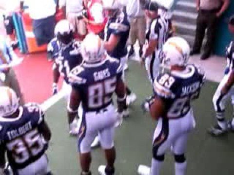 In The Tunnel - San Diego Chargers at Miami Dolphins