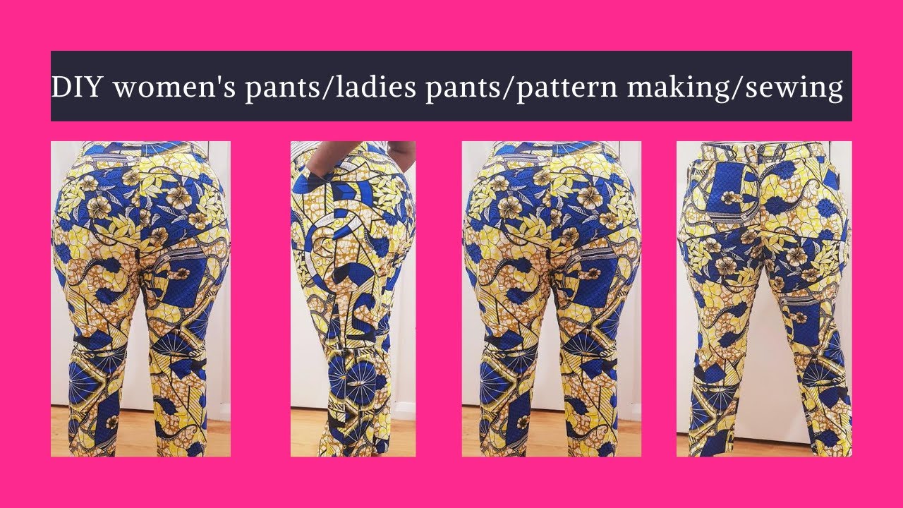 How to draft women's pants /Pattern making/ sewing projects - YouTube