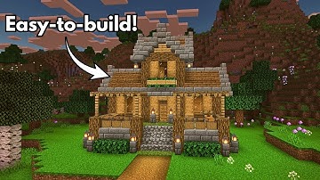✨ Aesthetic Minecraft House Design 🪵🌸 -- Tutorial for Beginners!