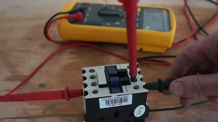 How to Test a Contactor with a Multimeter (Coil & Contact Check)
