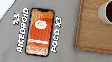 Smoothest Rom RiceDroid 7.5 Android 13 POCO X3 NFC ❤️