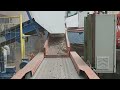 Hammer mill shredding waste material with high FE content.