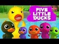Lima bebek kecil | bebek sajak | Lagu Anak | Five Little Ducks | Rhymes For Babies | Kids Songs
