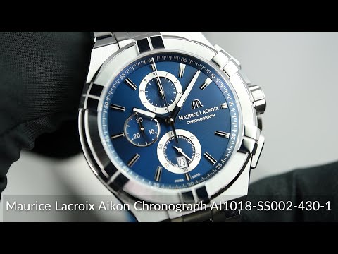 Maurice Lacroix Aikon Chronograph AI1018-SS002-430-1 - YouTube