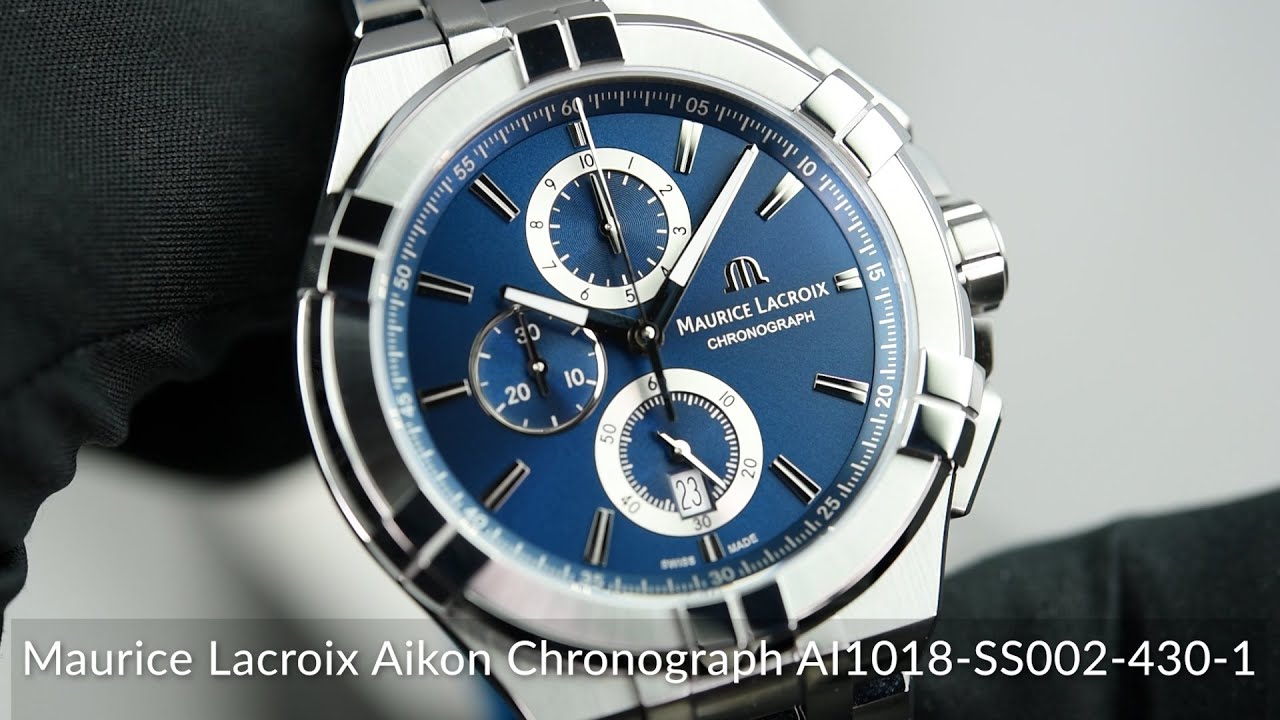 Maurice Lacroix Aikon Chronograph AI1018-SS002-430-1 - YouTube