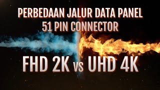 Perbedaan Jalur Data Panel FHD dan UHD 51 pin Connector Data LG
