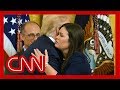 Watch Trump say goodbye to Sarah Sanders