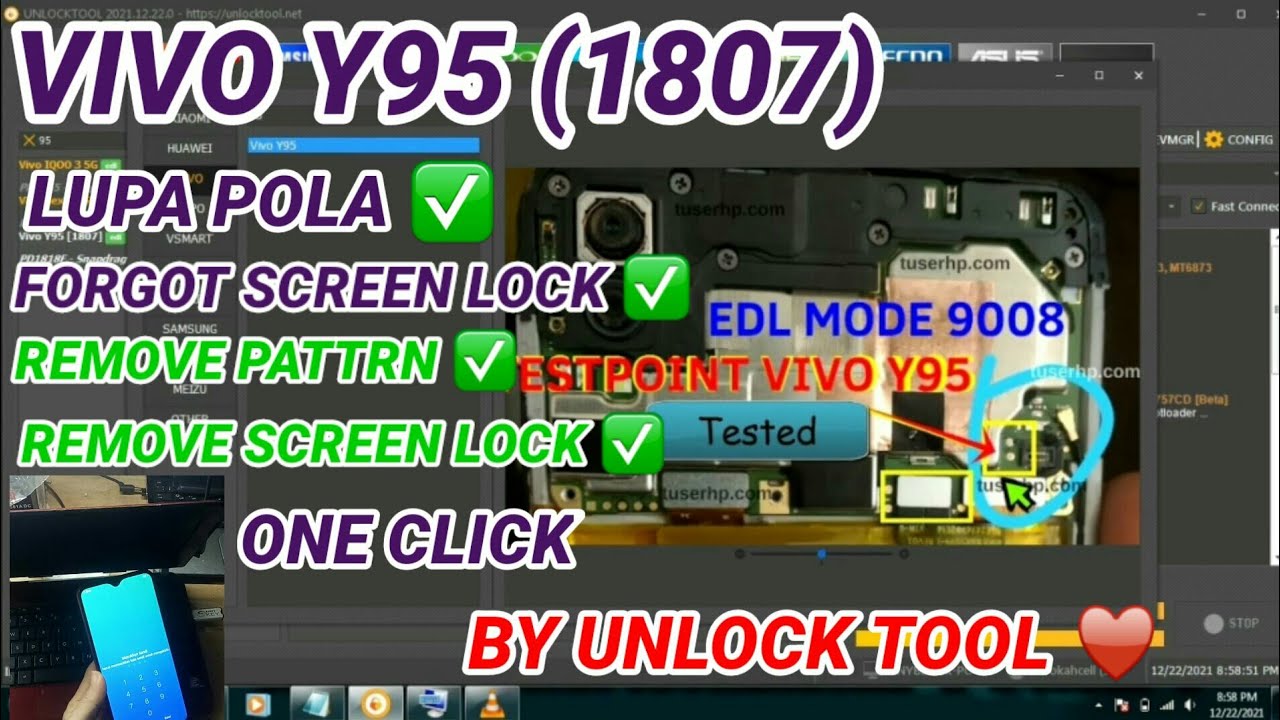 LUPA POLA VIVO Y95 (1807) ONE CLICK BY UNLOCK TOOL