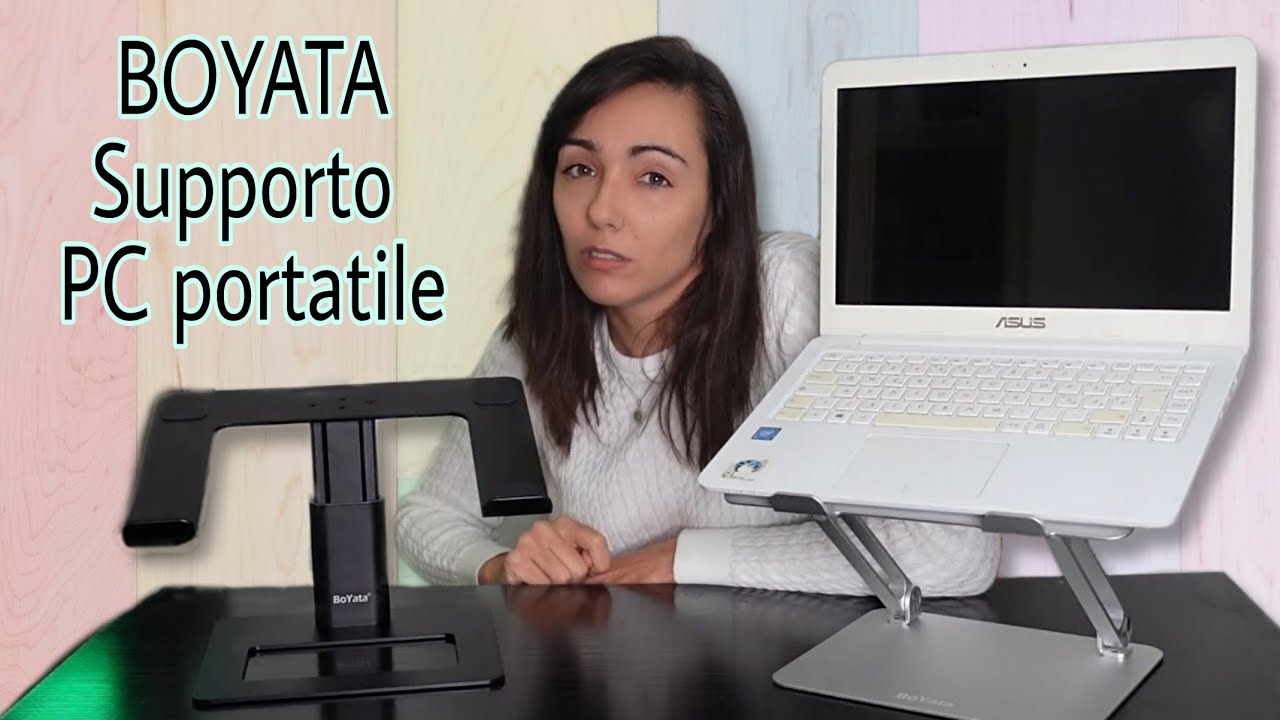 SUPPORTO PC PORTATILE BOYATA : solido e regolabile
