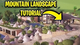 How to make a MOUNTAIN Landscape in Bloxburg!