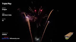 GM833 Triple Play - 54 shot 500 Gram - Shogun Fireworks