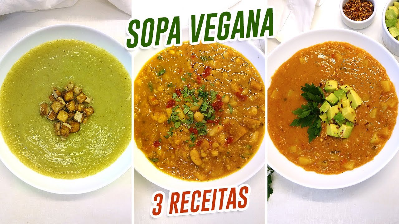 3 Sopas Veganas