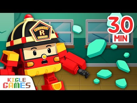 Earthquake safety tips! 30min | Robocar Poli Earthquake Game | KIGLE GAMES