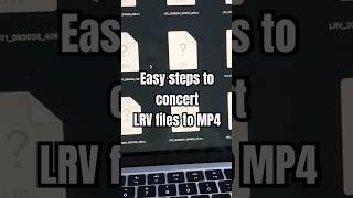 Easy steps to convert LRV files to MP4