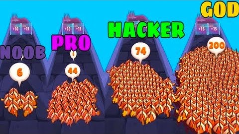 NOOB VS PRO VS HACKER VS GOD in Fish Run 3d Count master || 🐠