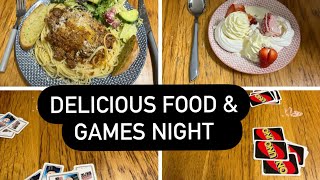 Delicious food & games night