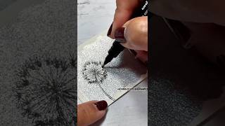 Make a wish; dandelion art; #lettering #dandelions #wishes #lineart #holographic #watercolor