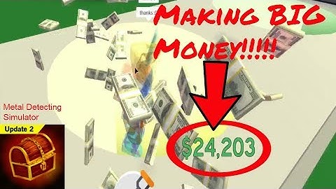 Metal Detecting Simulator Gameplay!!! || Making Big Money! || Roblox