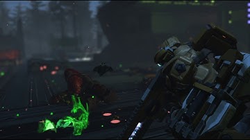 XCOM EW: MEC Trooper punching a Berserker