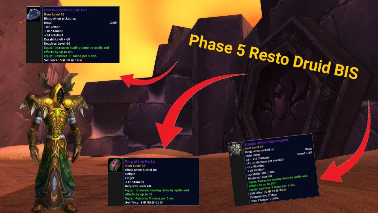 Wow Classic FRESH 2025 - Restoration Druid Phase 5 BiS (Deep Dive)