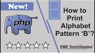 Write a PHP Program to Print Alphabet Pattern 'B'