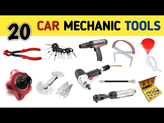 20 Automotive Tools, Car Mechanic Tools