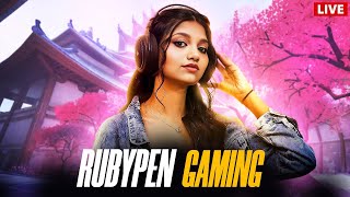 FREEFIRE RANK PUSH &amp; CUSTOM ROOMS LIVE | TEAM CODES 😍 RUBYPEN GAMING LIVE