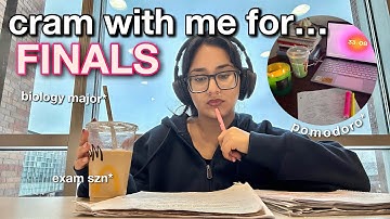 FINAL EXAM STUDY WEEK *biology major* | cram with me