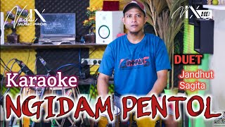 NGIDAM PENTOL KARAOKE - DUET - DANGNDUT KOPLO - JANDHUT SAGITA - SUARA JERNIH - NADA9 + LIRIK LAGU