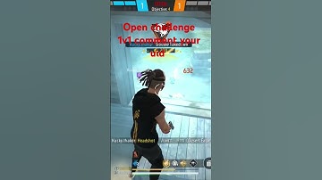 #freefire only red number #viral video open challenge 1v1 comment your uid
