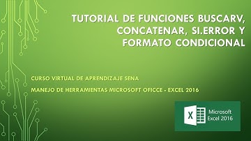 Video Tutorial Curso Virtual Sena Excel 2016