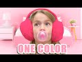Living ALONE in ONE Color for 24 Hours!