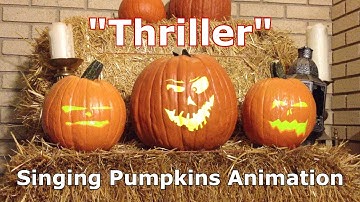 Thriller - Singing Pumpkins Projection!