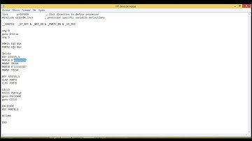 ¿Como encender un LED con el PIC16F84?
