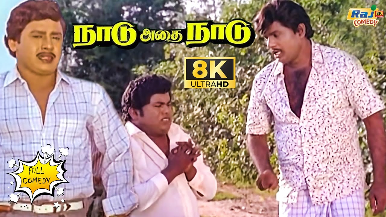 Naadu Adhai Naadu Movie 8K Full Comedy | Ramarajan | Rupini | Goundamani | Senthil | Raj 8k Comedy