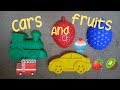 Learn Colors and Numbers for Children Sand Molds Cars and Fruits/Учим английский