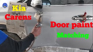 Kia Carens Door painting.kia door paint matching.
