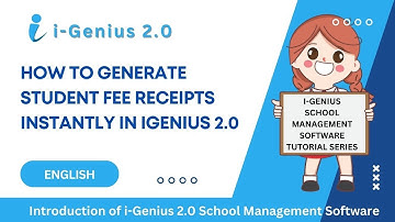 Generate Student Fee Receipts Instantly in iGenius 2.0! (School Management Software)
