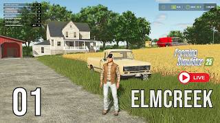 LIVE 🔴FS25 Elmcreek | New Journey New MAP - Logitech G29 + Thrustmaster Farmstick