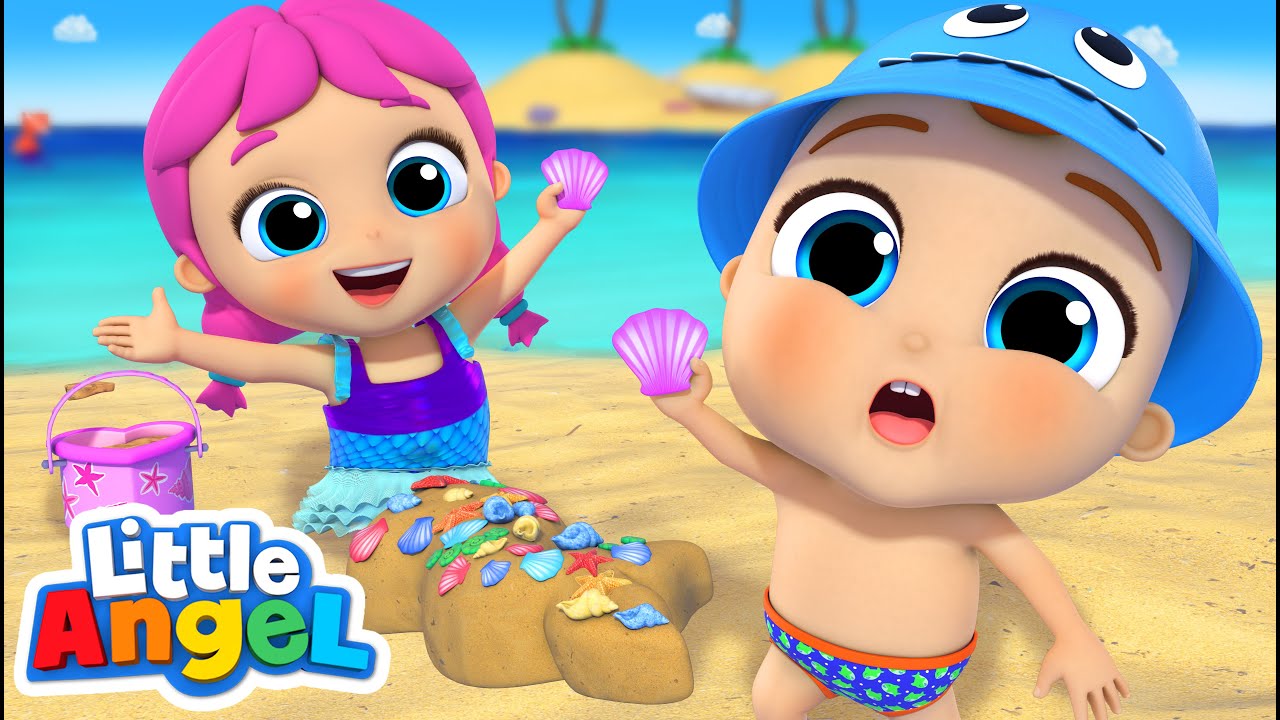 Mermaids at the Beach Song | Little Angel Kids Songs & Nursery Rhymes