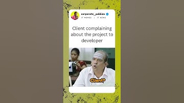 Developer and client requirement confusions | it memes | it news  | tamil memes shorts