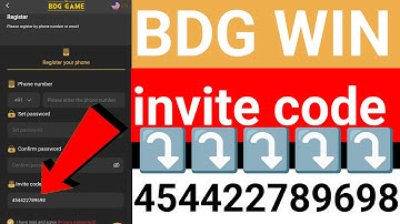 Bdg win invite code / bdg game invite code / big daddy invite code / bdg invite code / bdg win code 