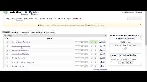 Codeforces round #640 (Div 4) VP screencast