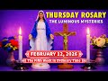 Today Holy Rosary Thursday 💜 February 12, 2026 💜 Luminous Mysteries of the Rosary
