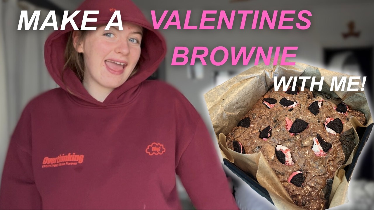 MAKE A VALENTINES BROWNIE WITH ME!
